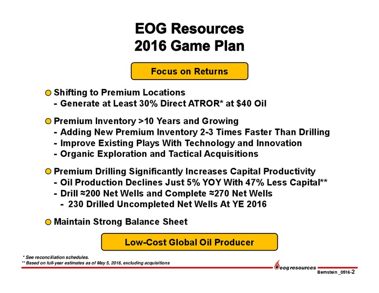 Bernstein Strategic Decisions Conference – EOG Resources, Inc. – slide 3