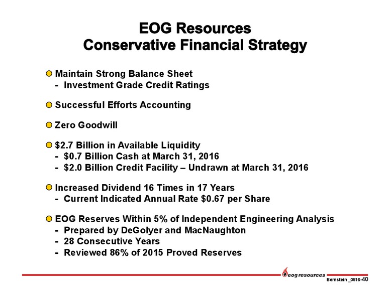 Bernstein Strategic Decisions Conference – EOG Resources, Inc. – slide 41