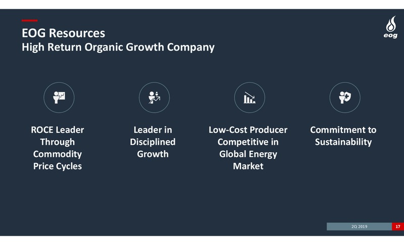 2Q 2019 Earnings Presentation – EOG Resources, Inc. – slide 16
