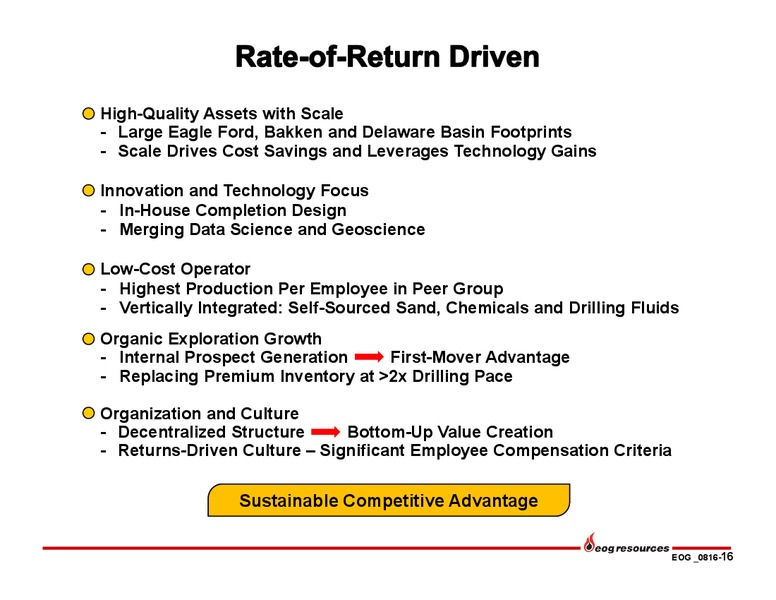 Q2 2016 Earnings Presentation – EOG Resources, Inc. – slide 14