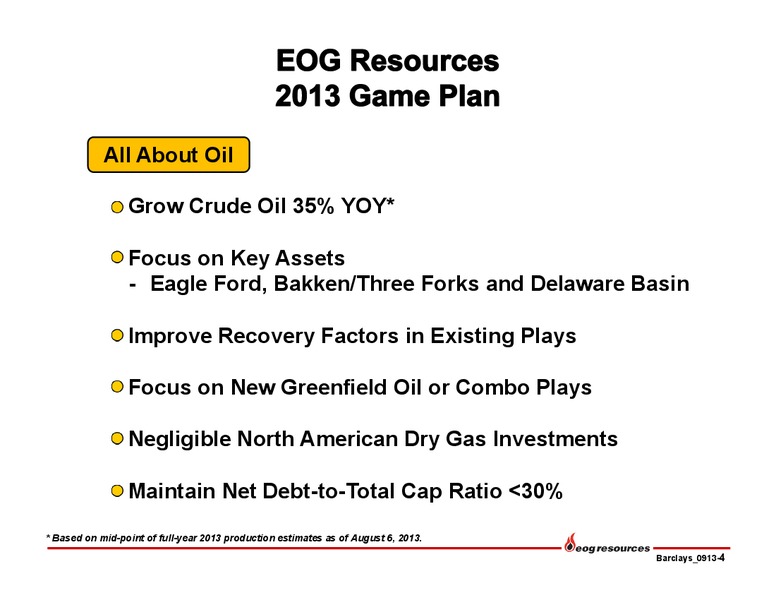 Barclays Capital CEO Energy Power Conference – EOG Resources, Inc. – slide 5