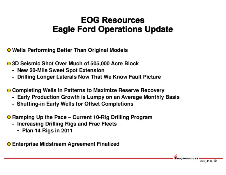 Q3 2010 Earnings Call – EOG Resources, Inc. – slide 11