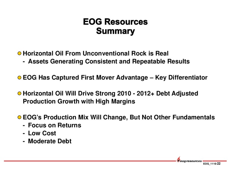 Q3 2010 Earnings Call – EOG Resources, Inc. – slide 23