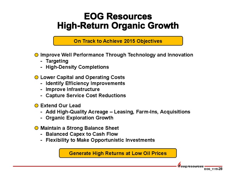 Q3 2015 Earnings Presentation – EOG Resources, Inc. – slide 27