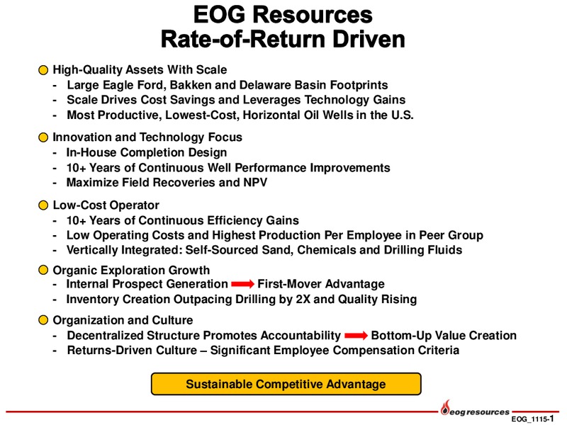 Baird Industrial Conference – EOG Resources, Inc. – slide 2