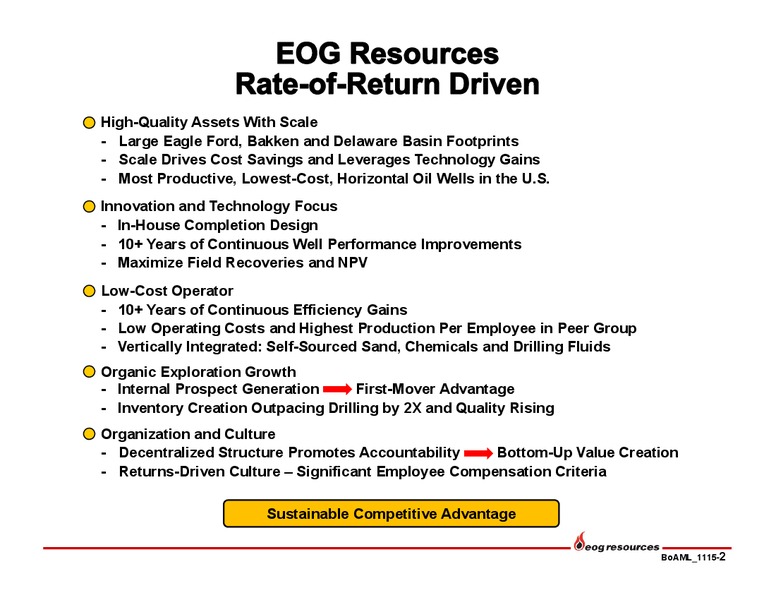 Bank of America Merrill Lynch Global Energy Conference – EOG Resources, Inc. – slide 3