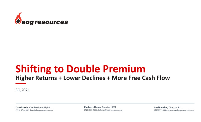 3Q 2021 Investor Presentation – EOG Resources, Inc. – slide 1