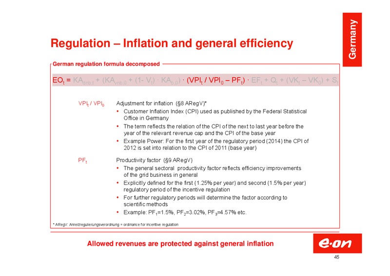 Investor Presentation – E.On – slide 45