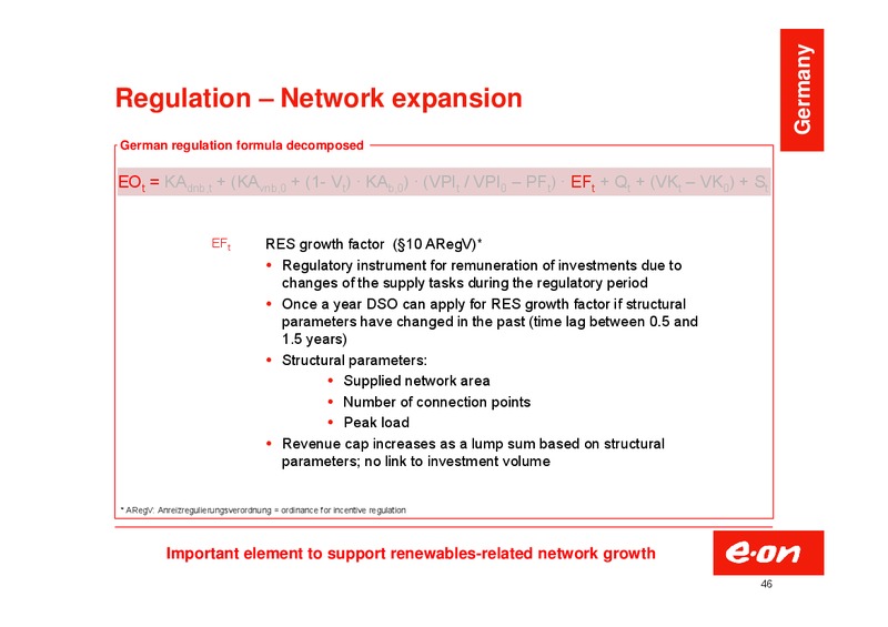 Investor Presentation – E.On – slide 46