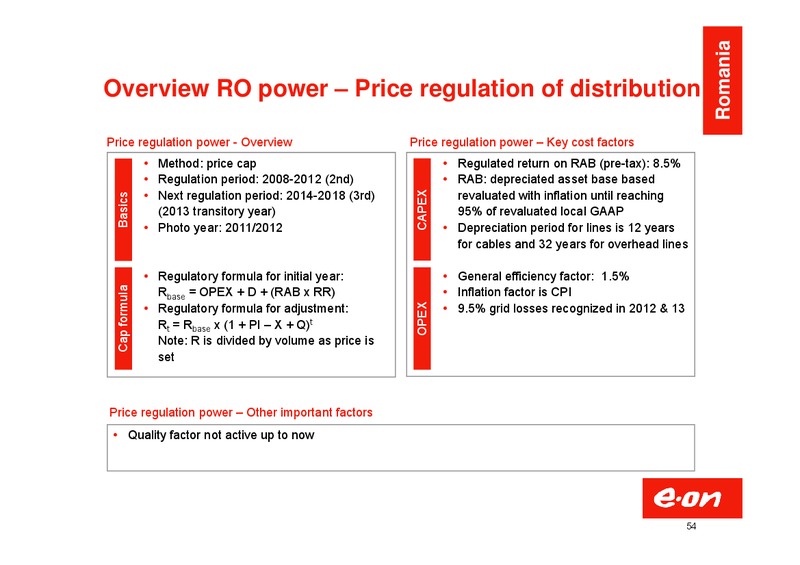 Investor Presentation – E.On – slide 54