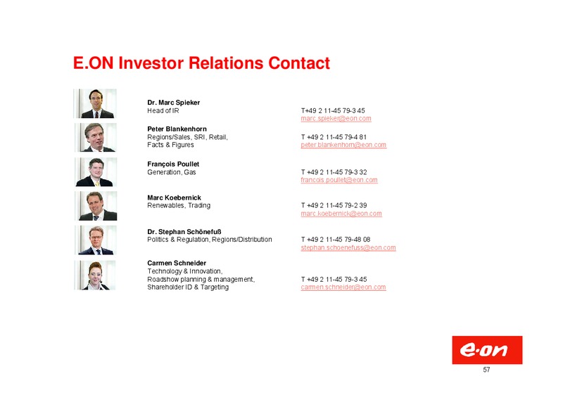 Investor Presentation – E.On – slide 57