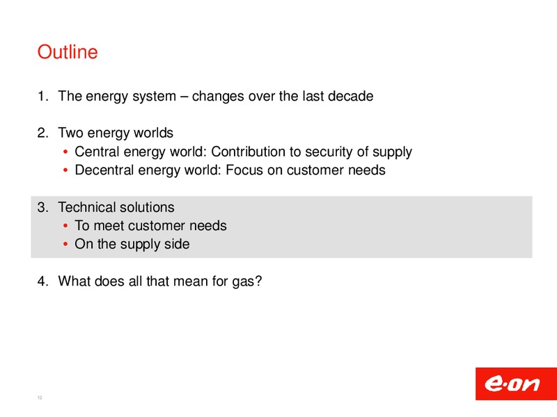 INVESTOR PRESENTATION – E.On – slide 12
