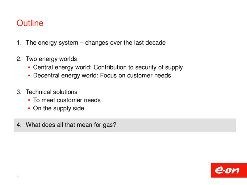 INVESTOR PRESENTATION – E.On – slide 21
