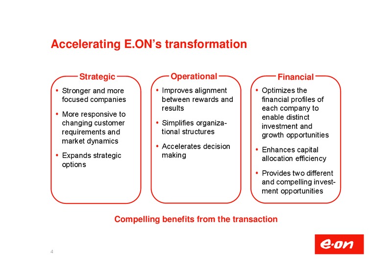 Investor Presentation – E.On – slide 5