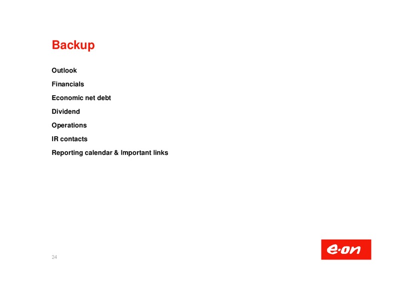 Investor Presentation – E.On – slide 25