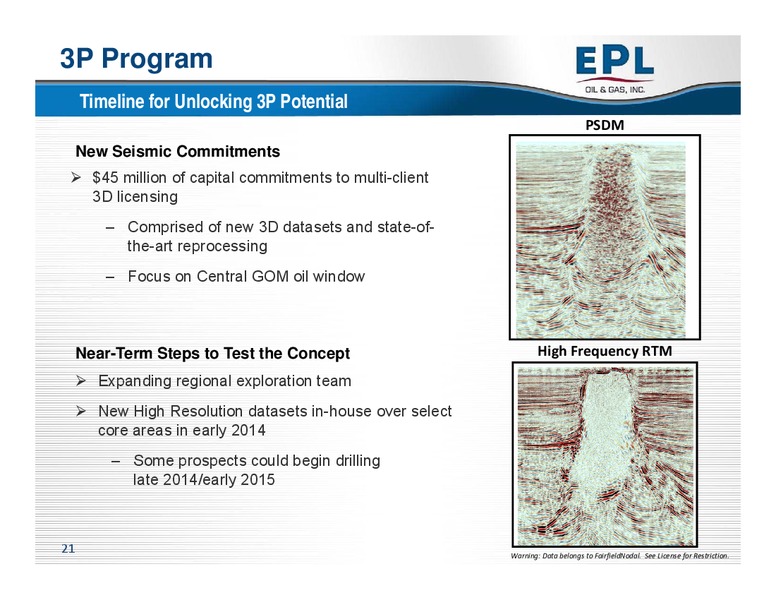 ENERCOM THE OIL& SERVICES CONFERENCE 12 – EPL Oil & Gas, Inc. – slide 20