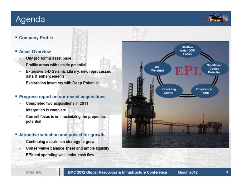 2012 Global Resources and Infrastructure Conference – EPL Oil & Gas, Inc. – slide 3