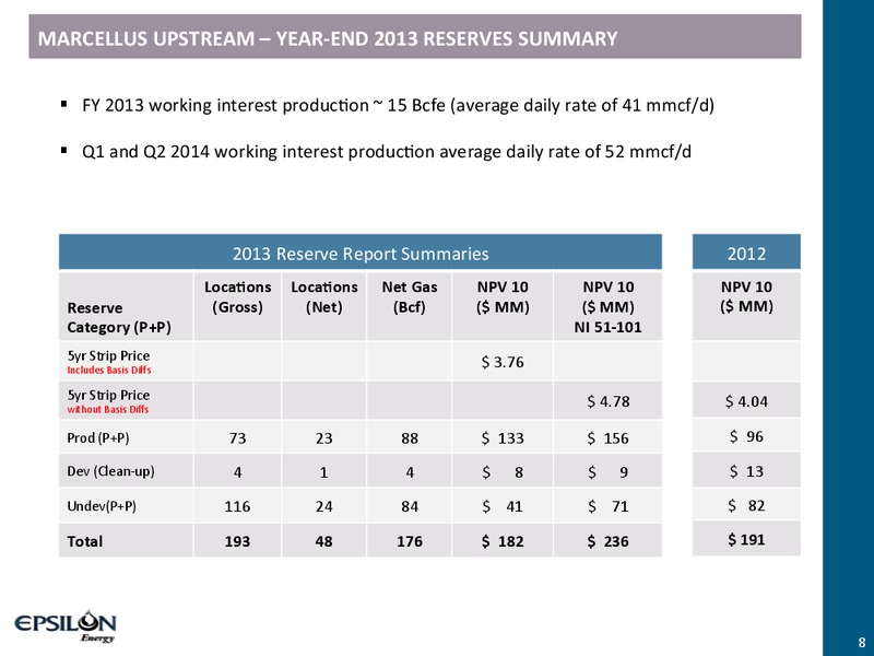 Investor Presentation – Epsilon Energy Ltd. – slide 7