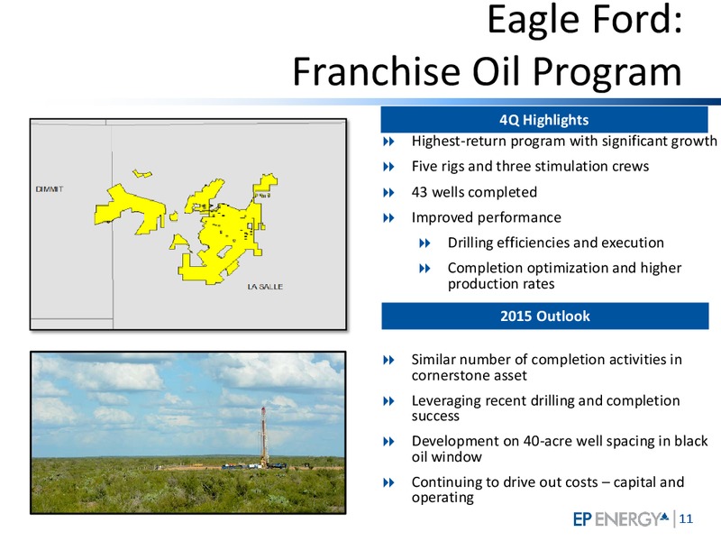 April 2015 Investor Update – EP Energy Corp – slide 10