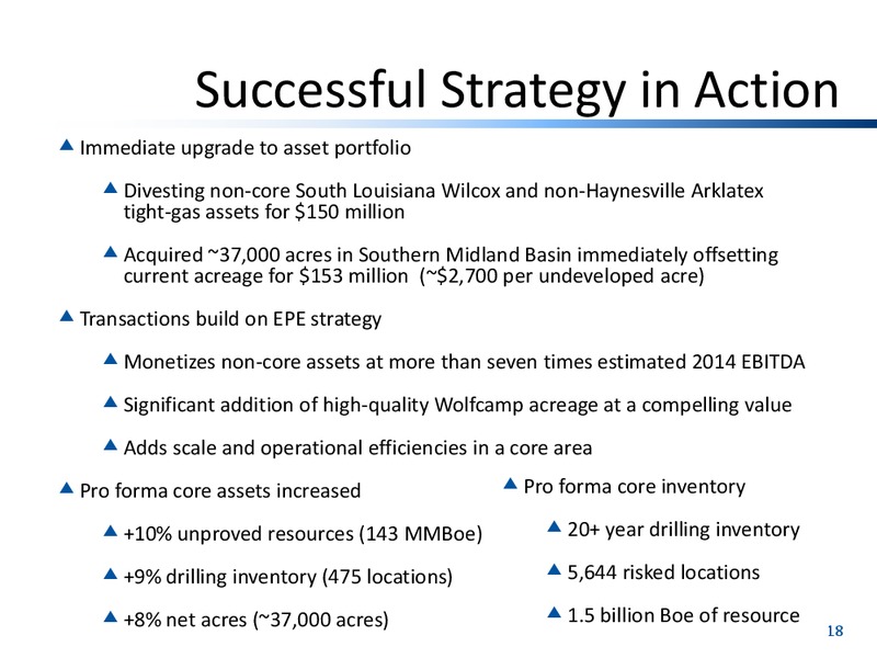 Q1 2014 Investor Update – EP Energy Corp – slide 17