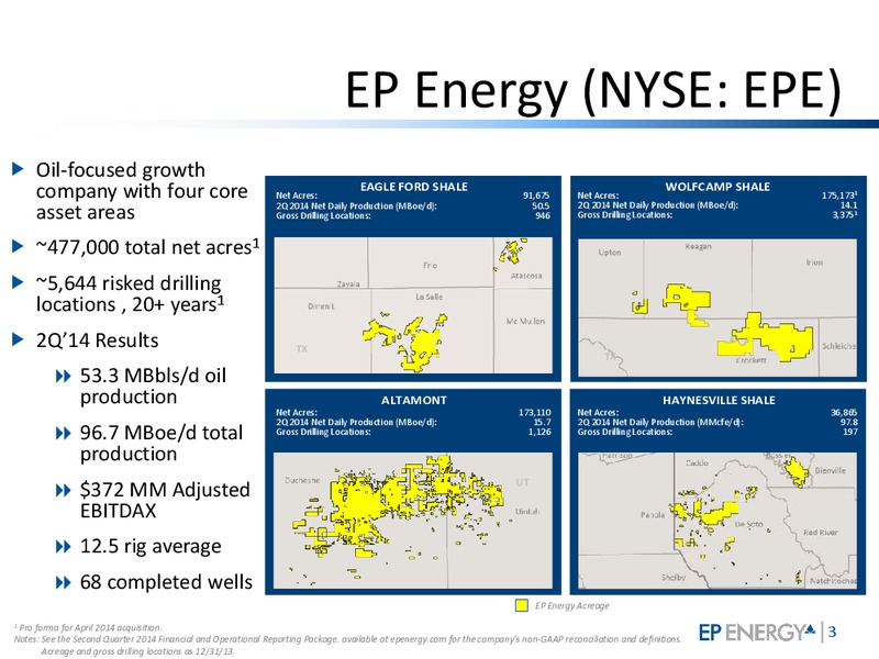 Barclays CEO Energy Power Conference – EP Energy Corp – slide 2