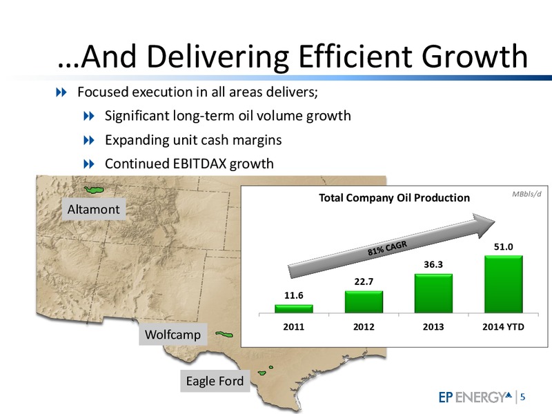 September 2014 Investor Update – EP Energy Corp – slide 4