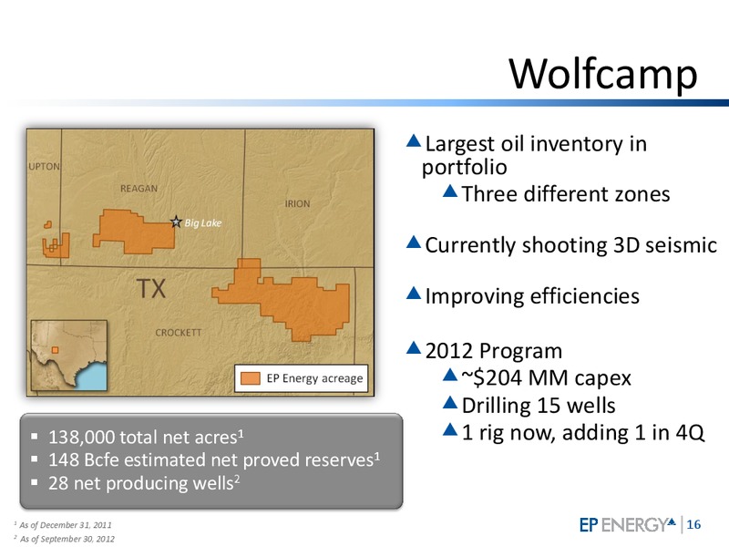 INVESTOR PRESENTATION – EP Energy Corp – slide 15
