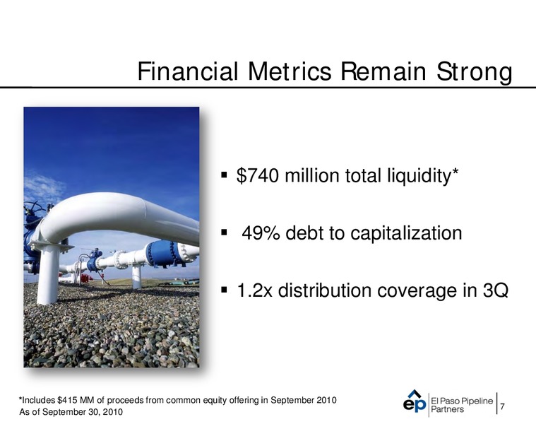Q3 2010 OPERATIONAL UPDATE – EP Energy Corp – slide 6
