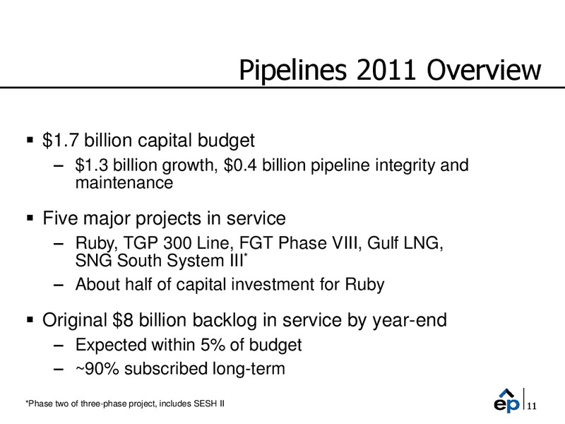 2011 Guidance Update Call – EP Energy Corp – slide 10
