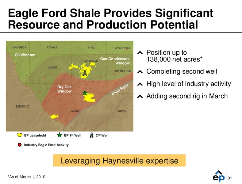 Q4 2009 Earnings Call – EP Energy Corp – slide 30