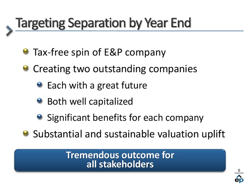 Citi Power Gas Coal and Alternative Energy Conference – EP Energy Corp – slide 5