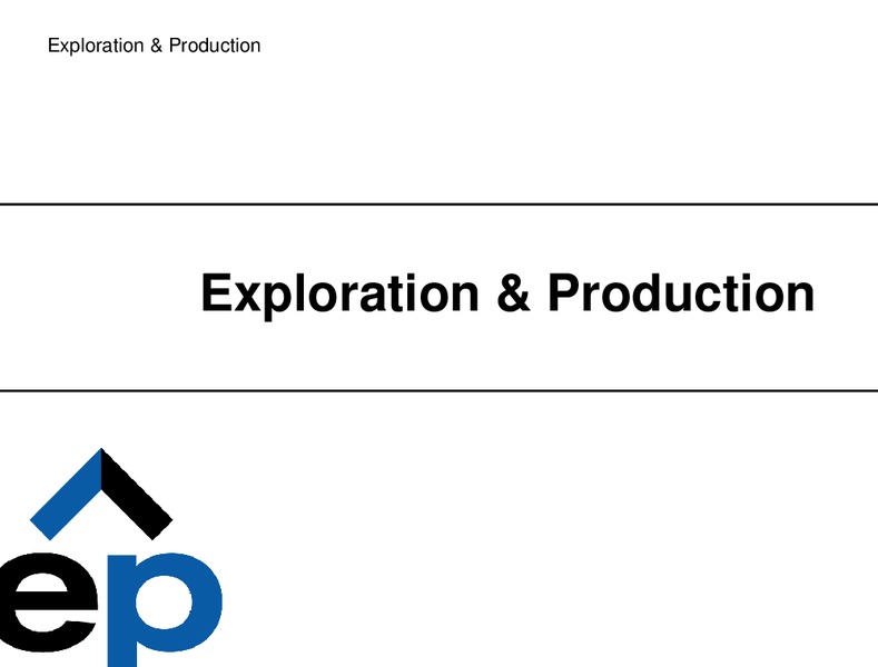 Q3 2009 Earnings Call – EP Energy Corp – slide 31