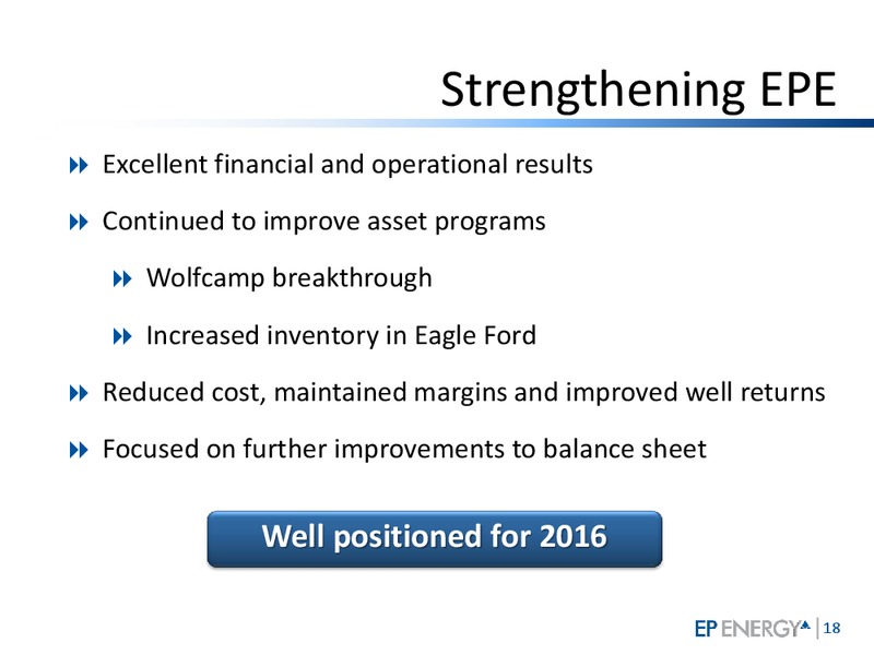December 2015 Investor Presentation – EP Energy Corp – slide 17