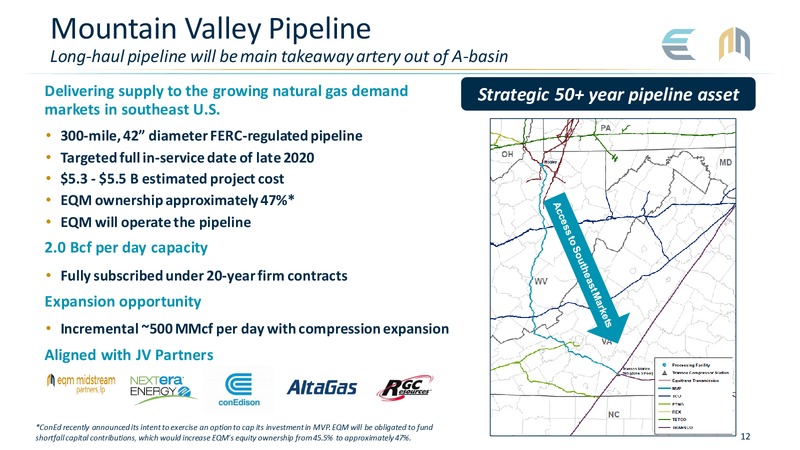 3Q 2019 Earnings Presentation – EQM Midstream Partners, LP – slide 12