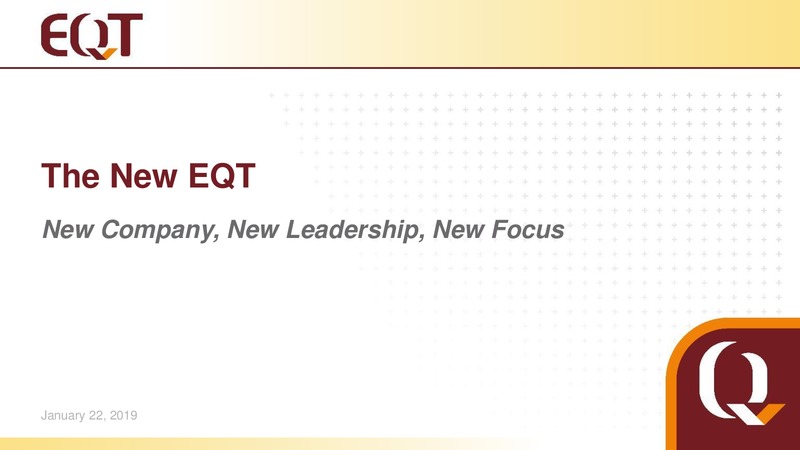January 2019 Analyst Presentation – EQT Corp – slide 1