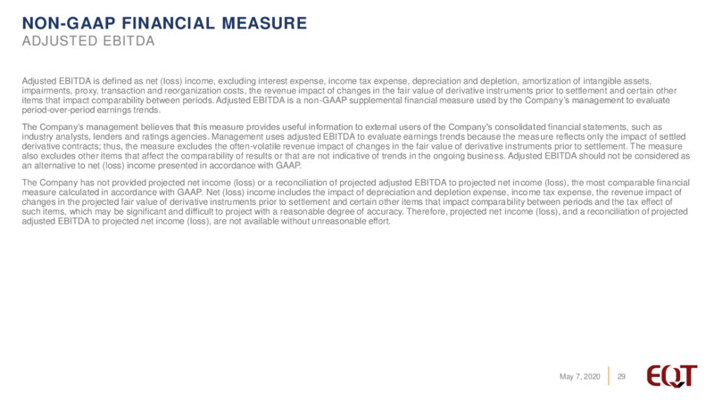 1Q 2020 Earnings Presentation – EQT Corp – slide 28