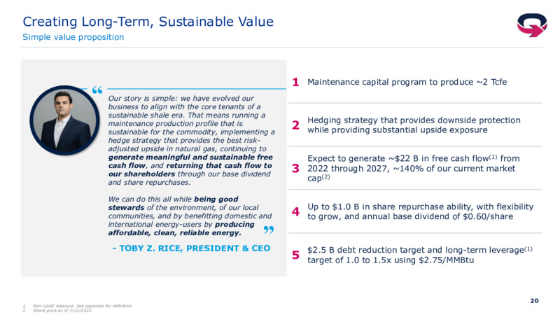 2Q 2022 Earnings Presentation – EQT Corp – slide 19