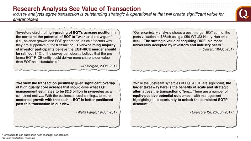 October 2017 Rice Energy Acquisition – EQT Corp – slide 12