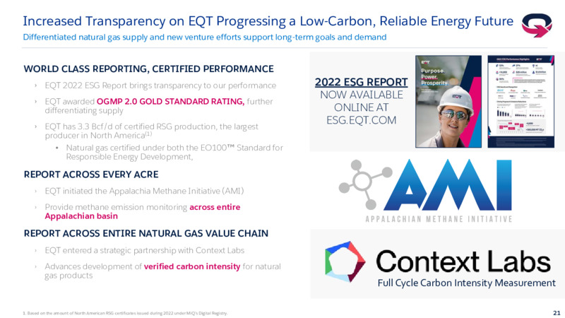 October 2023 Investor Presentation – EQT Corp – slide 20