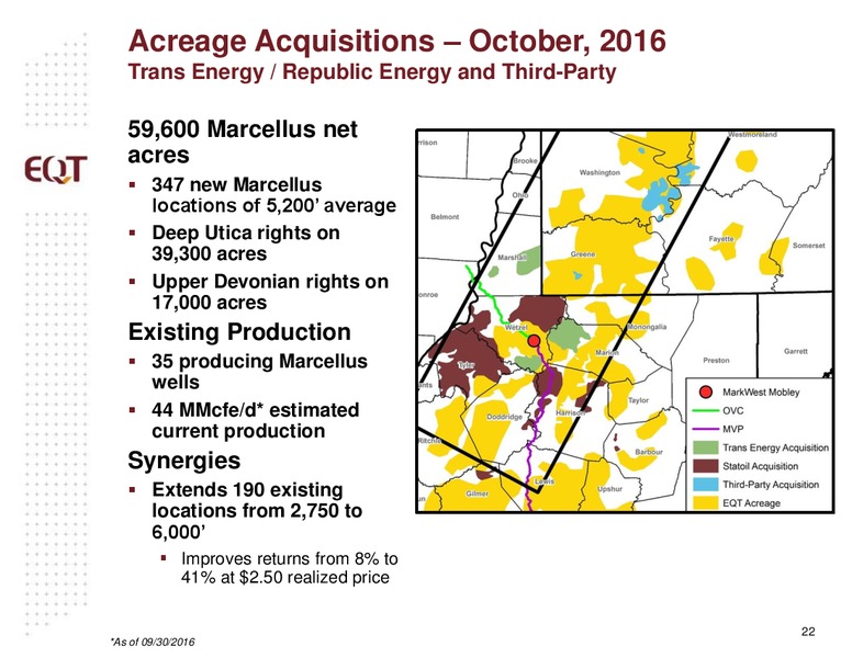 November 2016 Analyst Presentation – EQT Corp – slide 19