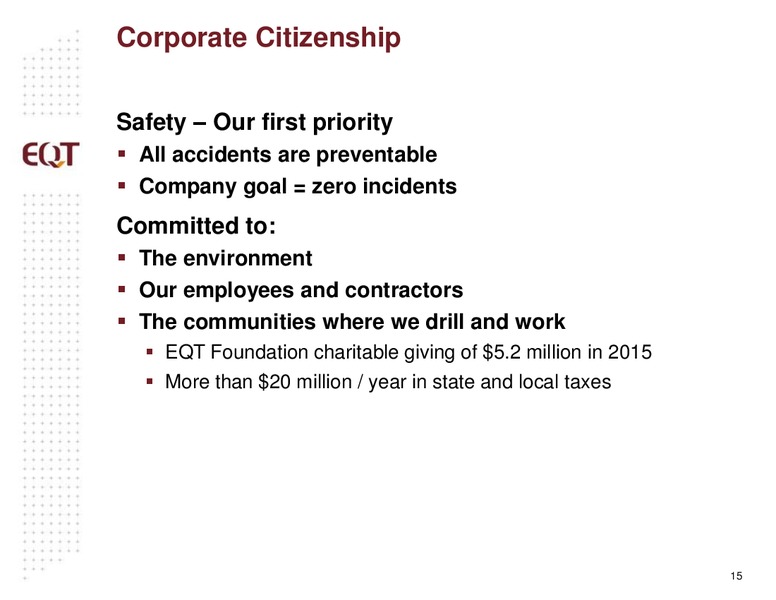 December 2016 Investor Presentation – EQT Corp – slide 13