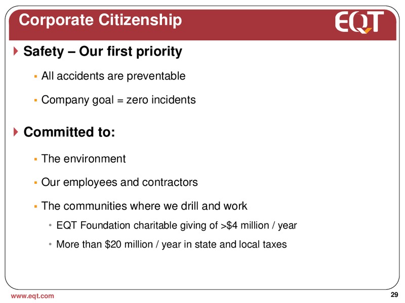 Q4 2012 Earnings Call – EQT Corp – slide 26