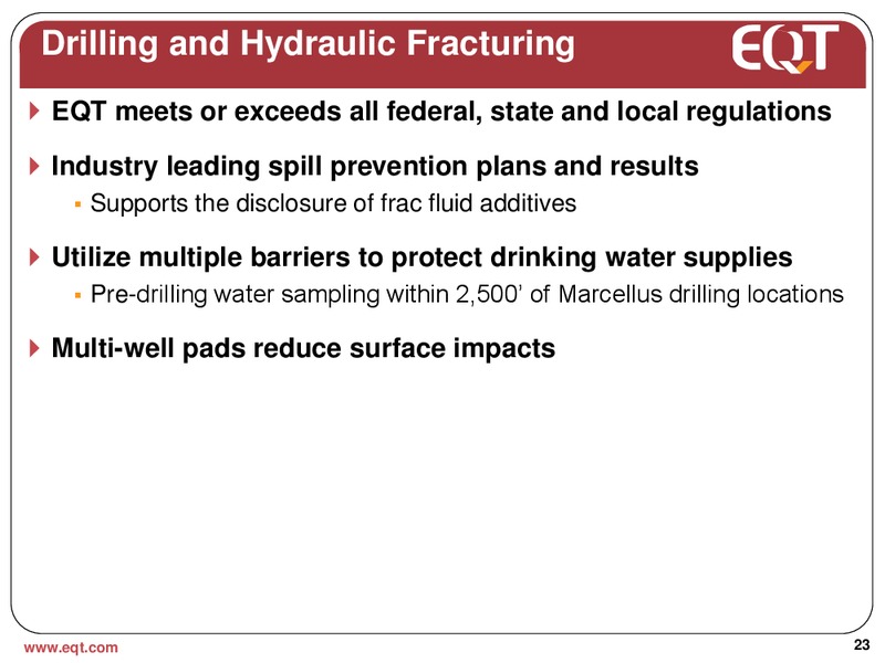 March 2013 Analyst Presentation – EQT Corp – slide 20