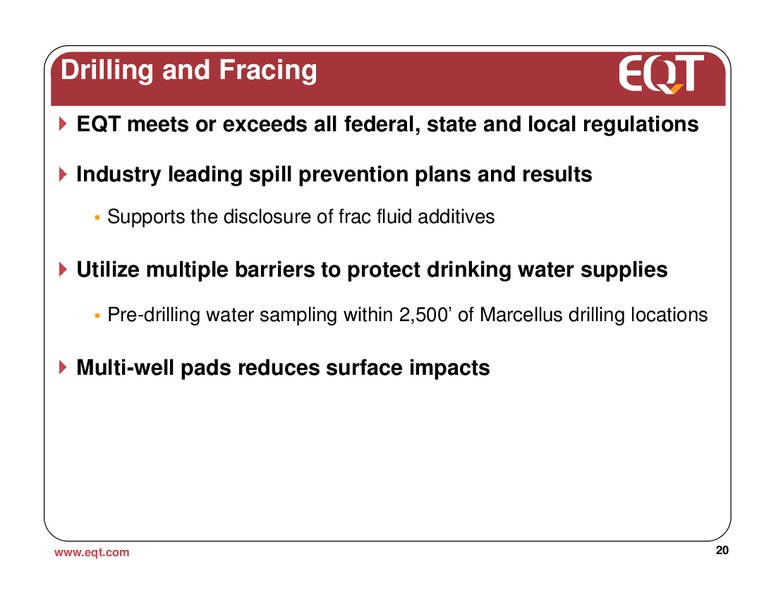 March 2012 Analyst Presentation – EQT Corp – slide 17