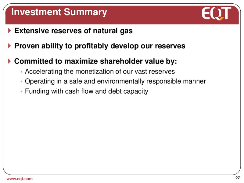 June 2013 Analyst Presentation – EQT Corp – slide 24