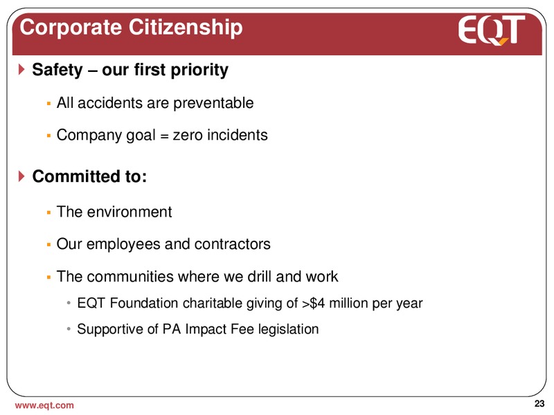 Q3 2012 Earnings Call – EQT Corp – slide 20