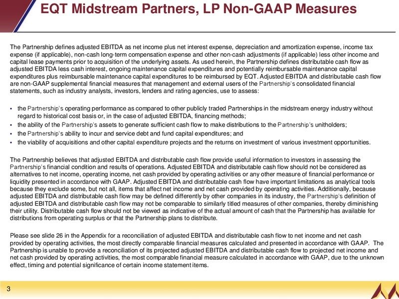 INVESTOR PRESENTATION – EQT Midstream Partners Lp – slide 2
