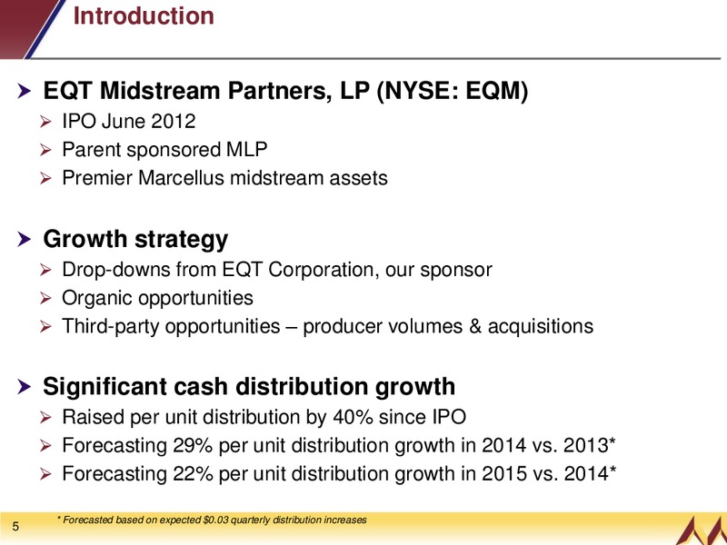 INVESTOR PRESENTATION – EQT Midstream Partners Lp – slide 4