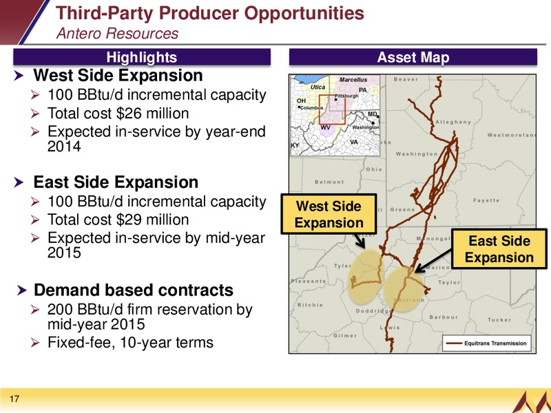INVESTOR PRESENTATION – EQT Midstream Partners Lp – slide 16