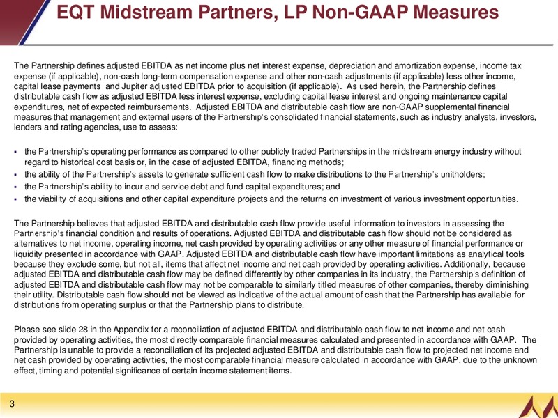 INVESTOR PRESENTATION – EQT Midstream Partners Lp – slide 2